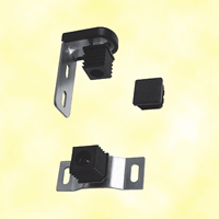 Ensemble gond-pivot tube 30x30mm avec nylon Pivot  fixer au sol