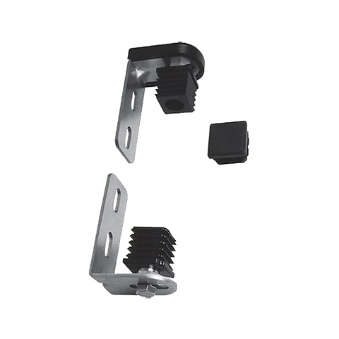 Ensemble gond-pivot tube 40x40mm avec nylon  glisser dans tube carr