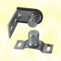 Ensemble querre platine pour 40x40mm gond-pivot  bille  fixer au sol