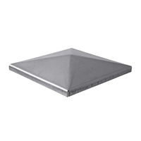 Couvre pilastre acier 150x150mm chapeau couvre poteau  souder