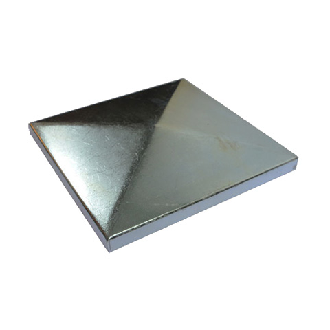 Couvre pilastre 80x80 inox chapeau couvre poteau  souder