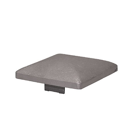 Couvre pilastre 120x120mm aluminium chapeau couvre poteau  coller