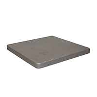 Couvre pilastre avec vis 200x200mm aluminium chapeau couvre poteau