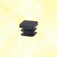 Bouchon nylon 16x16mm plein pour tube carr paisseur 0,8et 2,5mm