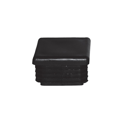 Bouchon nylon 16x16mm plein pour tube carr paisseur 0,8et 2,5mm