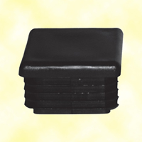Bouchon nylon 50x50mm plein pour tube carr paisseur 1  2mm