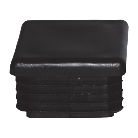 Bouchon nylon 80x80mm plein pour tube carr paisseur 2  4mm