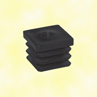 Bouchon nylon 30x30mm taraud M8 pour tube carr paisseur entre 1 et 3 mm