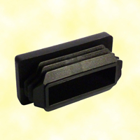 Bouchon plastique pour tube de 80x40mm en nylon plein