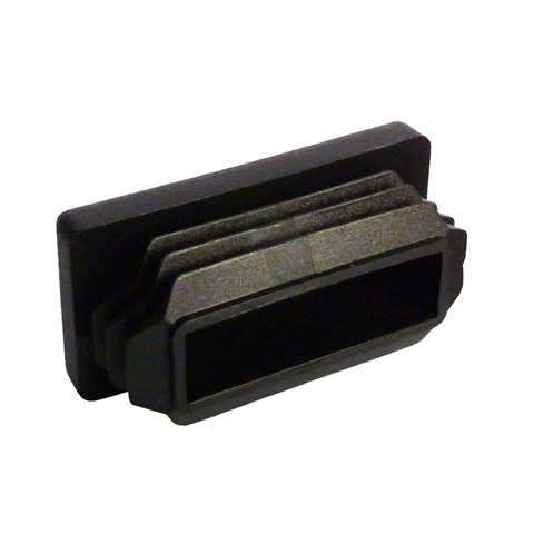 Bouchon plastique pour tube de 80x40mm en nylon plein