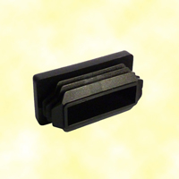 Bouchon plastique pour tube de 60x40mm en nylon plein