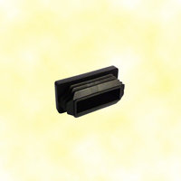 Bouchon plastique pour tube de 30x20mm en nylon plein