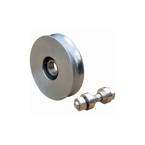 Roulette acier 60mm  gorge en U pour portails coulissants