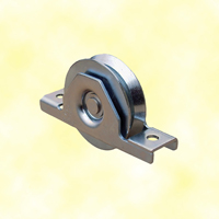 Roulette  encastrer 50mm avec gorge en V en acier pour tube 60x40x2mm