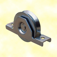 Roulette  encastrer 120mm gorge en V en acier pour tube 100x50x3mm