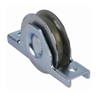 Roulette  encastrer 100mm gorge en U bandage polyamide pour portails coulissants