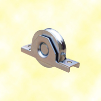 Roulette  encastrer 50mm avec gorge en U acier pour tube 60x40x2mm