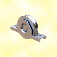 Roulette  encastrer 80mm avec gorge en U acier pour tube 60x40x2m
