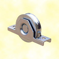 Roulette  encastrer 120mm gorge en U acier avec double roulement