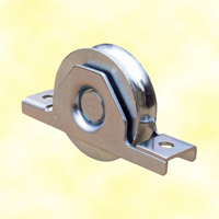 Roulette  encastrer 140mm avec gorge en U acier double roulement