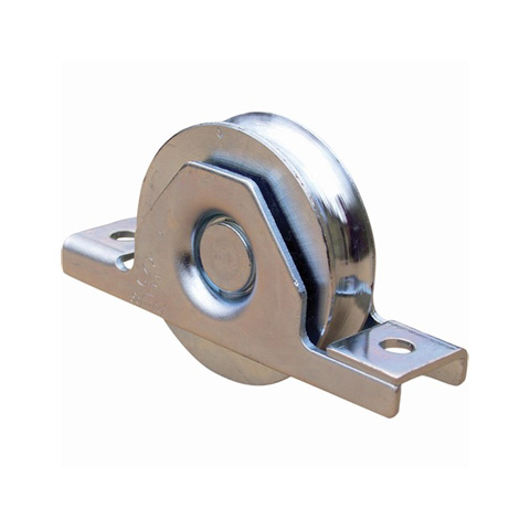 Roulette  encastrer 140mm avec gorge en U acier double roulement