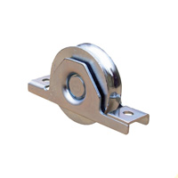 Roulette  encastrer 100mm gorge en U 20mm double roulement