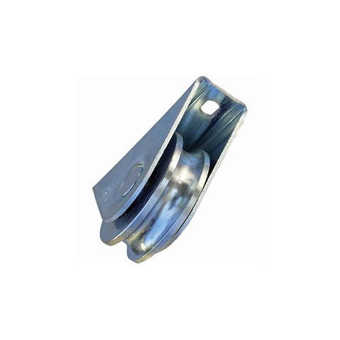 Roulette  visser 60mm avec gorge en U en acier inoxydable