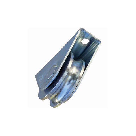 Roulette acier  visser  gorge en U 80mm FN3646 Roulette A visser FN3646