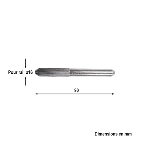 Jontion pour rail  sceller en U 16mm FN36471 Rail Jonctions de rail FN36471
