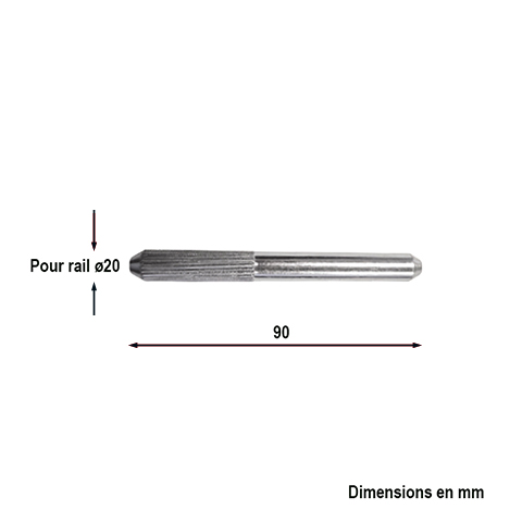 Jontion pour rail  sceller en U 20mm FN36472 Rail Jonctions de rail FN36472
