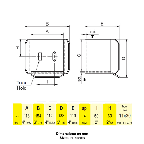Arrtoir avaloir pour tube de 98mm de portail coulissant acier zingu