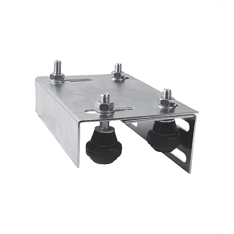 Rail de guidage 4 galets 43mm avec bandages caoutchoucs