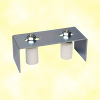 Rail de guidage 2 galets 30mm rglable pour portails coulissants