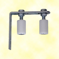 Rail de guidage 2 galets 40mm rglable pour portails coulissants