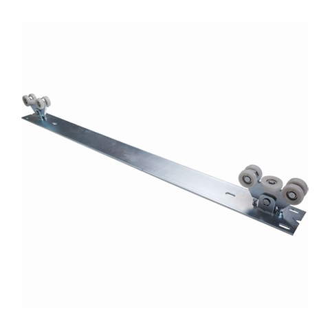 Systme 2 chariots de guidage rail 72x72mm pour portails autoportant 4.5m