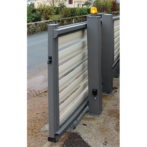 Bouchon guide pour rail 72x72mm de fin d'ouverture pour portail autoportant