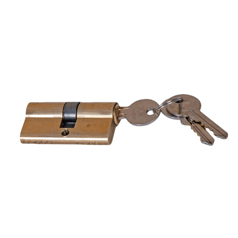Cylindre europen 30+30mm s'entrouvrant en acier zingu avec 3 clefs