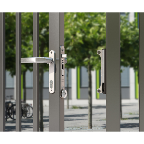 Serrure de scurit INOX pne rversible tube de 60x60mm FN37133 Serrures Locinox  ajuster FN37133