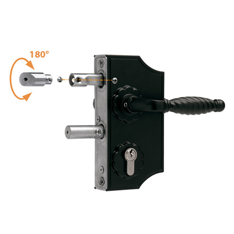 Serrure  pne INOX LAKY pour portails ouvrants mcanisme inox FN3716 Serrures Locinox  ajuster FN3716