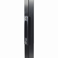 Gache pour serrure inox de tube 40x40mm pour portail ouvrant