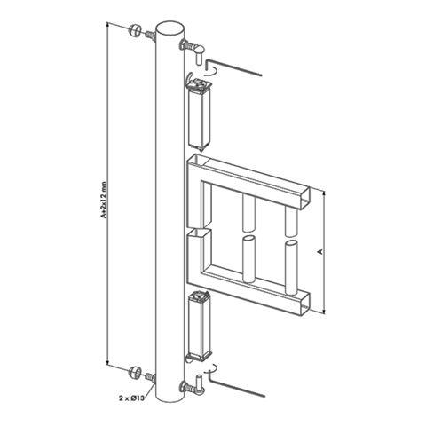 Charnires  ressorts ferme-porte LOCINOX FN3734 Accessoires Locinox Ferme-porte FN3734