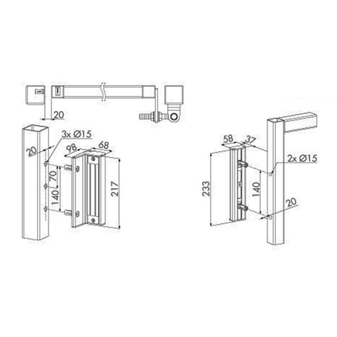 Ventouse lectromagntique Locinox sans poigne. FN37391 Accessoires Ventouse FN37391