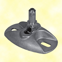 Crapaudine inox pour portail rglable deux axes