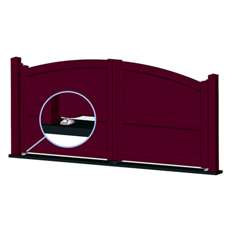Crapaudine inox pour portail rglable deux axes