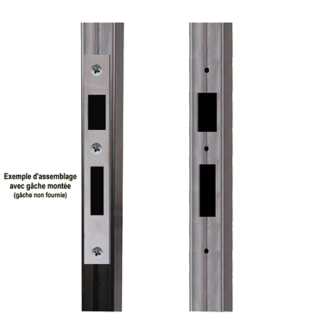 Tube 30x30mm longueur 2m usin pour recevoir une gche de rception