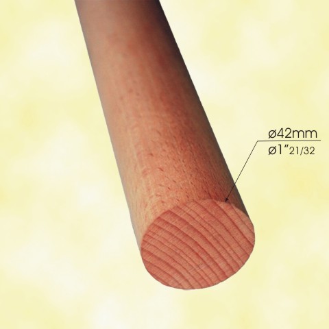 Main courante ronde bois 42mm en moabi FK31011 Main courante en bois Rampe en Moabi ovale et ronde FK31011