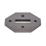 Platine de fixation pour poteau INOX316