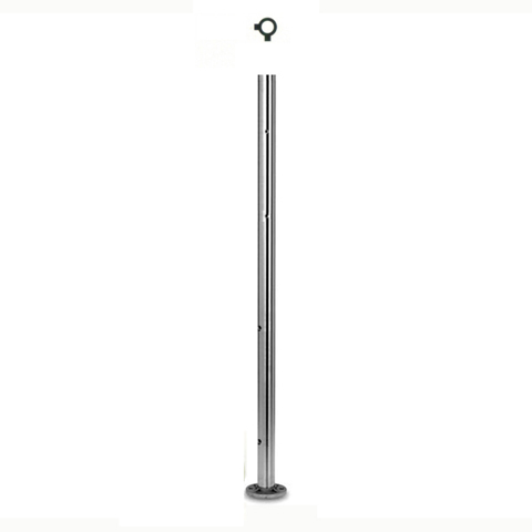Poteau 42,4mm dpart droit taraud montage cble et verre INOX316 IN2127 Poteaux garde-corps ou escaliers Poteaux ronds acier inox 316 IN2127