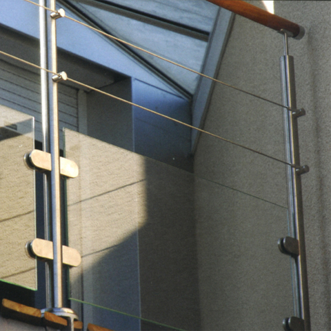 Poteau 42,4mm dpart droit taraud montage cble et verre INOX316 IN2134 Poteaux garde-corps ou escaliers Poteaux ronds acier inox 316 IN2134