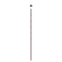 Poteau 40x40mm d'angle  l'anglaise taraud montage cble INOX316